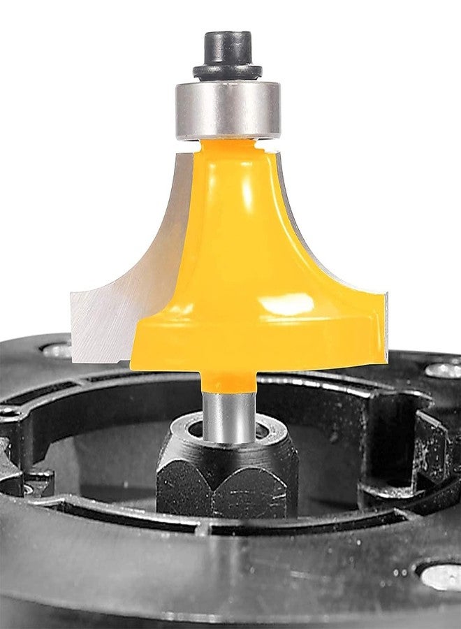 Serplex مجموعة رؤوس راوتر سيربلكس® 4 قطع، رؤوس راوتر للخشب، ساق 6 مم، نصف قطر 1/8 بوصة، 1/4 بوصة، 3/16 بوصة، 5/16 بوصة، دليل محمل لرأس تقريب الحواف - Image 5